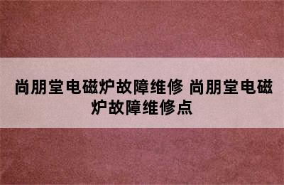 尚朋堂电磁炉故障维修 尚朋堂电磁炉故障维修点